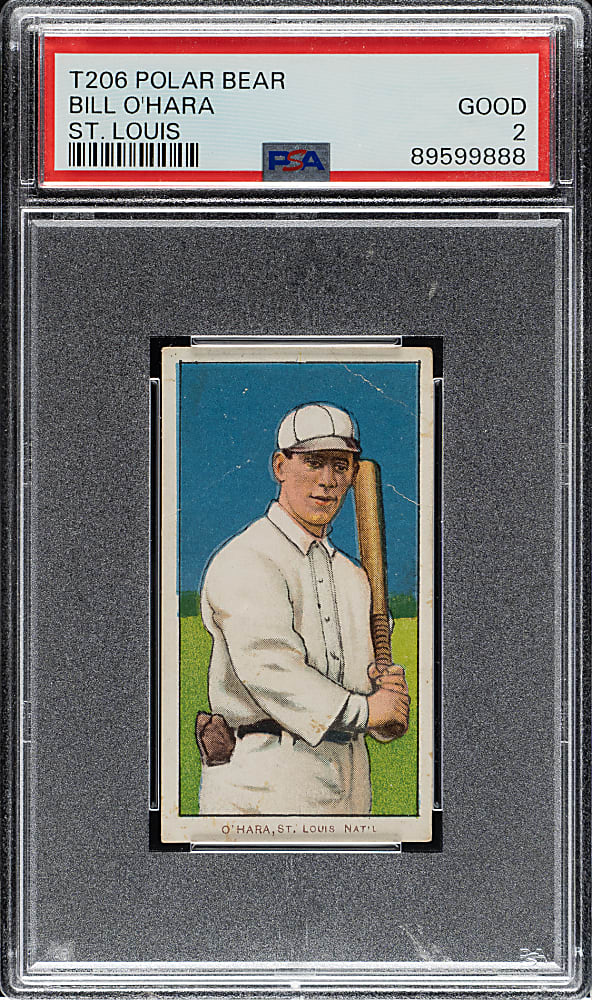 1909-1911 T206 White Border Bill O'Hara St. Louis Variation PSA GOOD 2