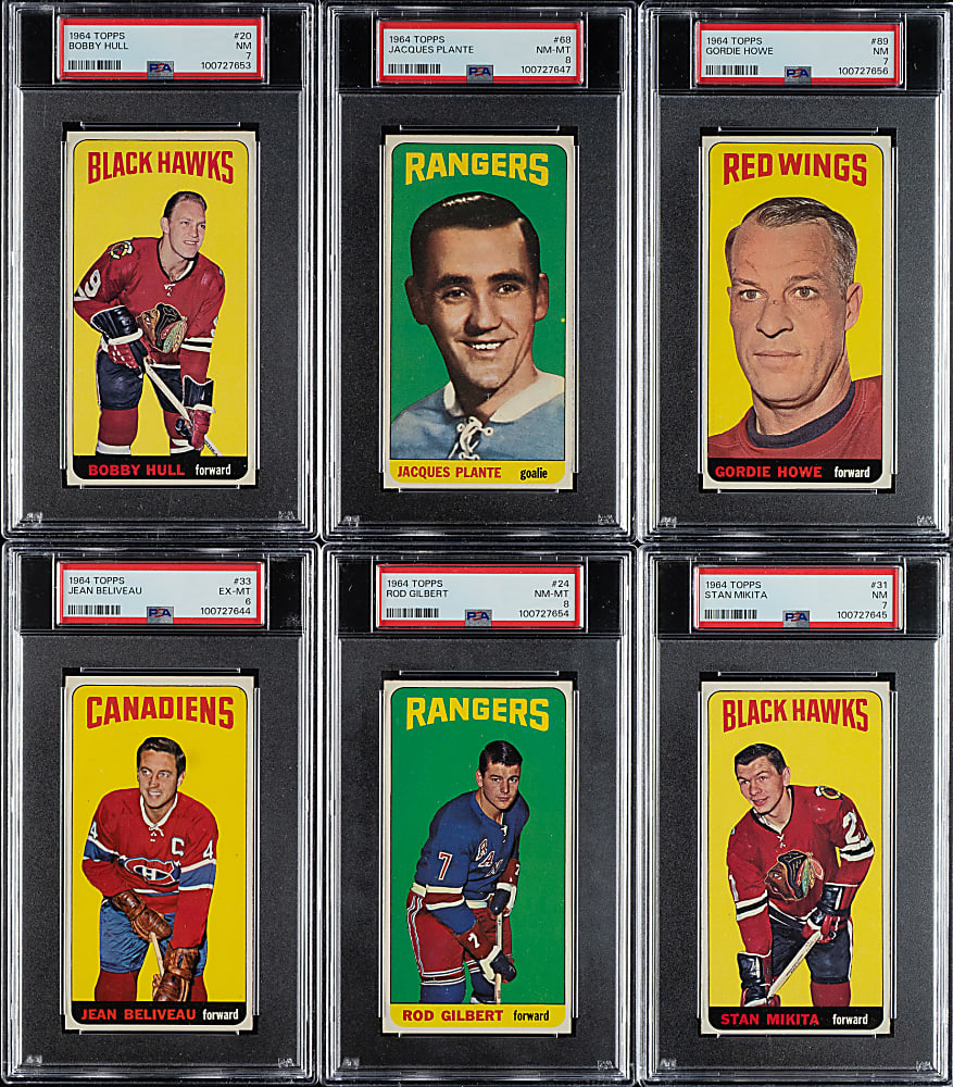 1964-1965 Topps Hockey PSA-Graded Complete Set (110)