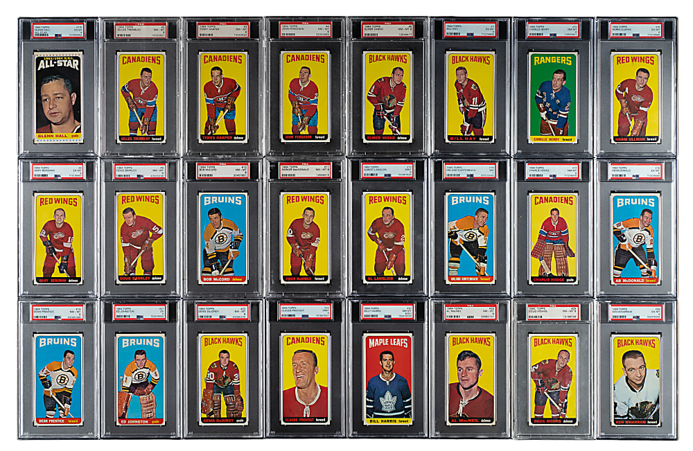 1964-1965 Topps Hockey PSA-Graded Complete Set (110)