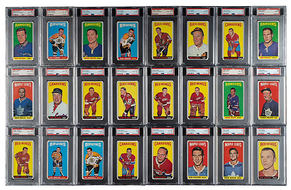 1964-1965 Topps Hockey PSA-Graded Complete Set (110)