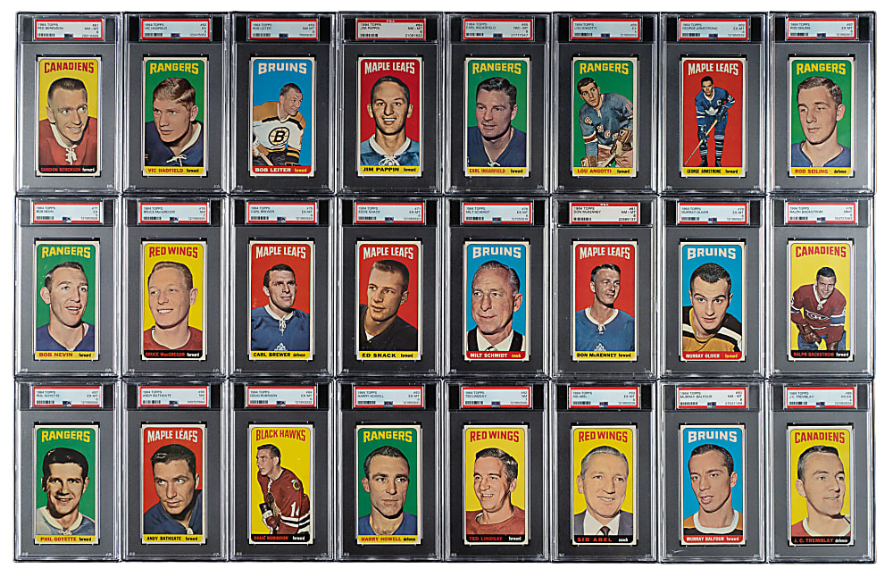 1964-1965 Topps Hockey PSA-Graded Complete Set (110)