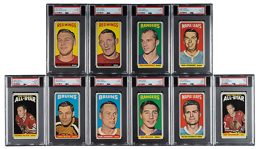 1964-1965 Topps Hockey PSA-Graded Complete Set (110)