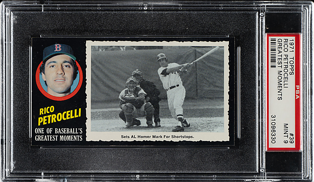 1971 Topps Greatest Moments #39 Rico Petrocelli PSA MINT 9 - 1 of 4 - Highest Graded!