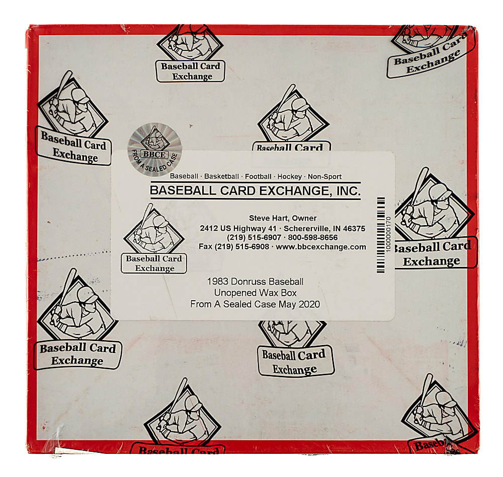 1983 Donruss Unopened Wax Box (36 Packs) - BBCE - From a Sealed Case (FASC)