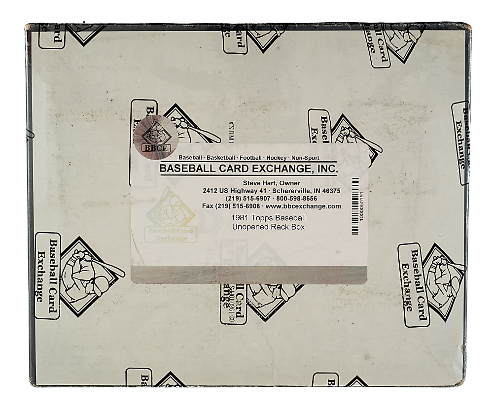1981 Topps Unopened Rack Box (24 Packs) - BBCE