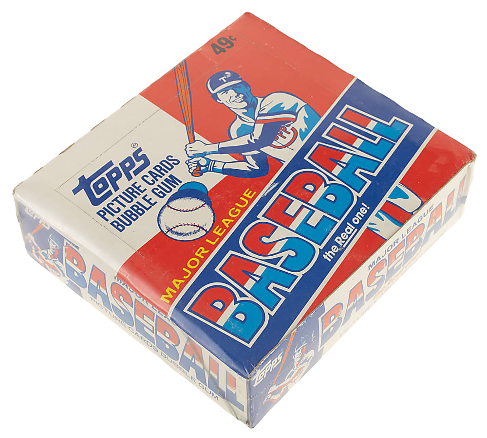 1981 Topps Unopened Cello Box (24 Packs) - BBCE - From a Sealed Case (FASC)