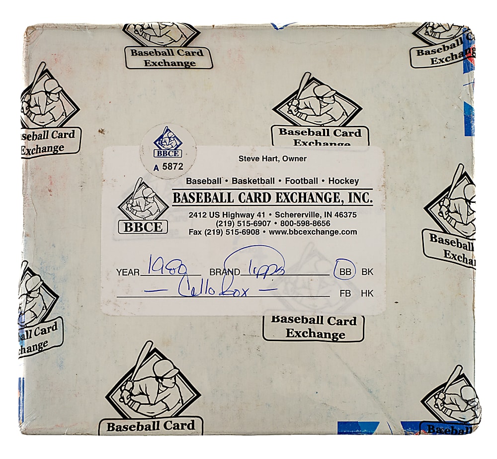 1980 Topps Unopened Cello Box (24 Packs) - BBCE - Rickey Henderson Rookie Year!