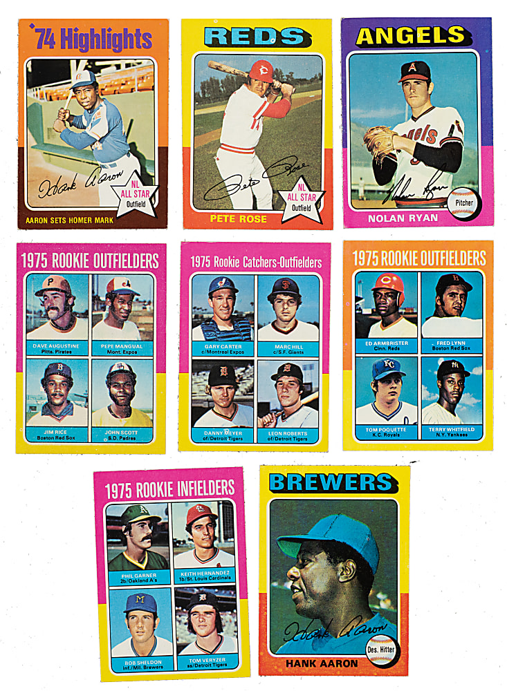 High-Grade 1975 Topps Complete Set (660) Including 16 PSA-Graded Cards