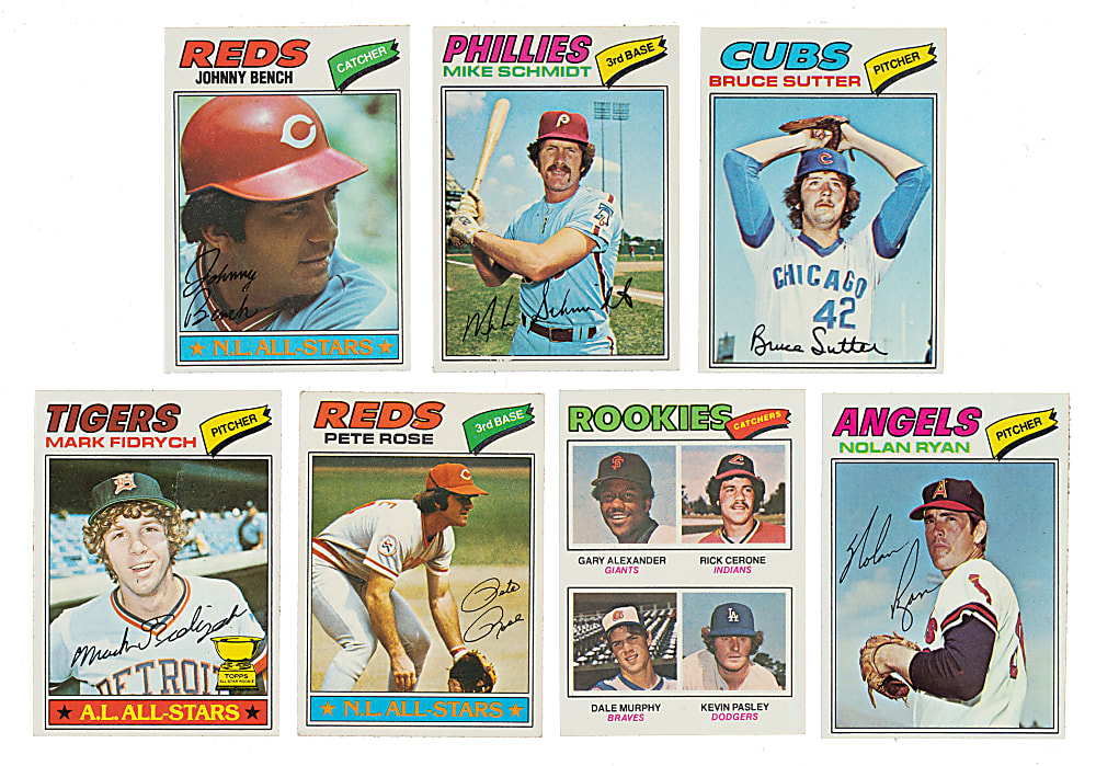 High-Grade 1977 Topps Complete Set (660) Including 10 PSA NM-MT 8