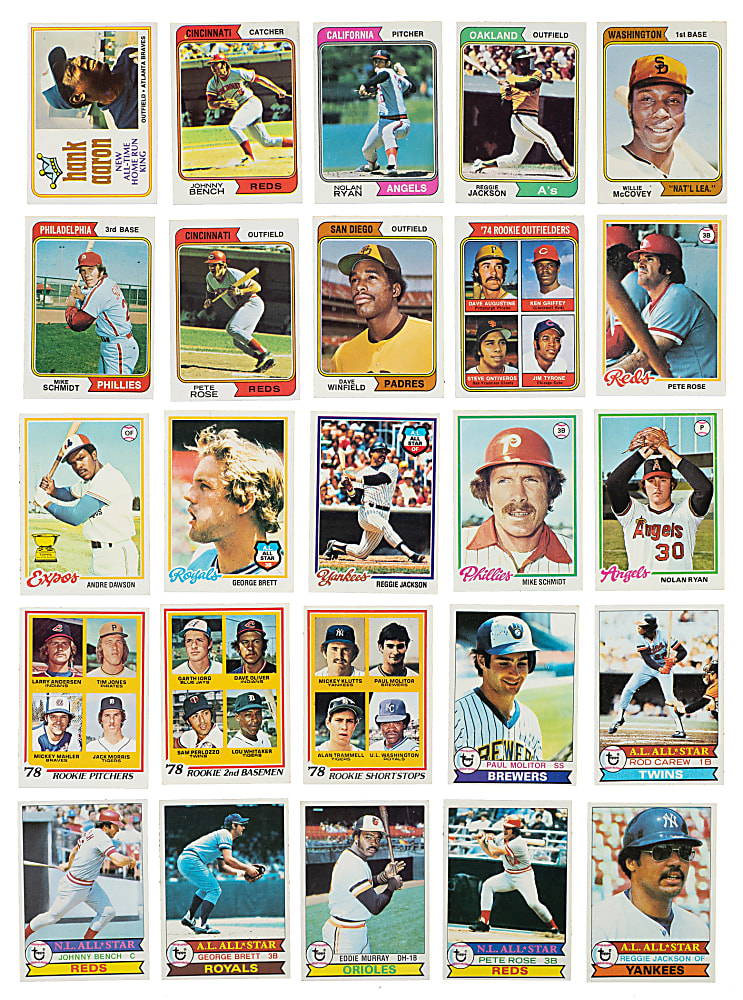 1974 to 1979 Topps Complete Set Trio (3 Sets, 2,112 Cards)