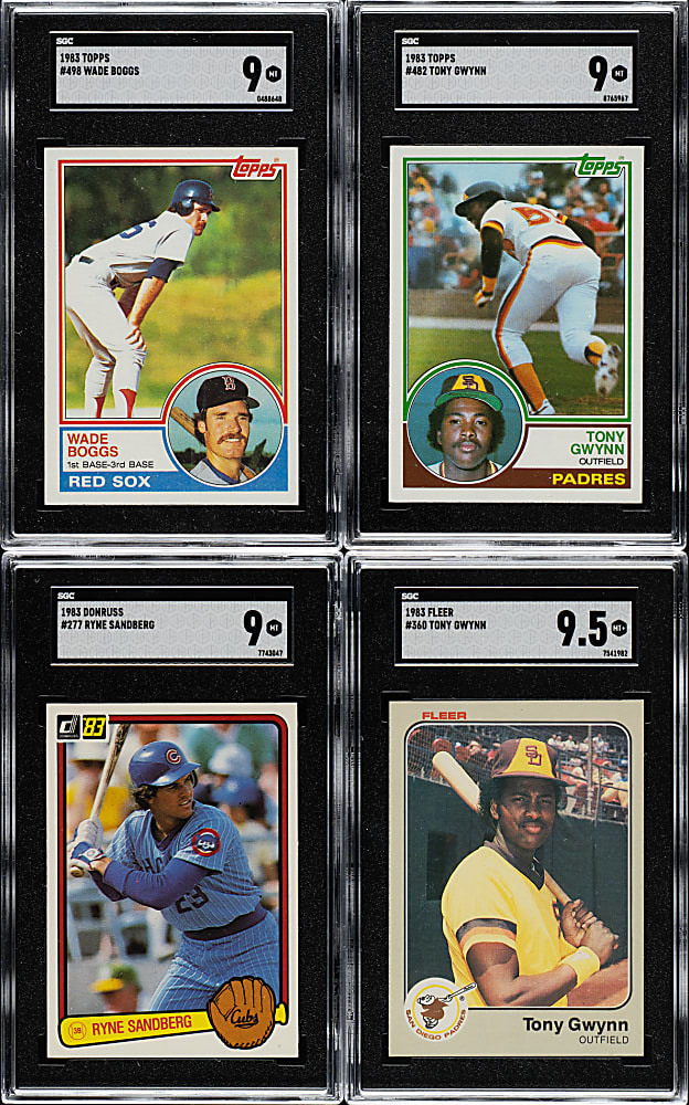 High-Grade 1982 to 1991 Topps, Fleer, Donruss, and Upper Deck Hall of Fame and Star Rookie Collection (62) Including Puckett, Gwynn, and Ripken