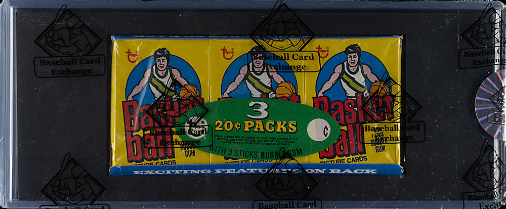 1978-1979 Topps Basketball Unopened Wax Pack Tray - BBCE