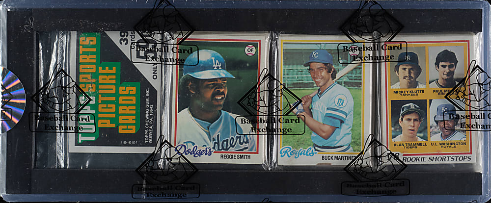 1978 Topps Unopened Rack Pack with Paul Molitor/Alan Trammell Rookie on Top - BBCE