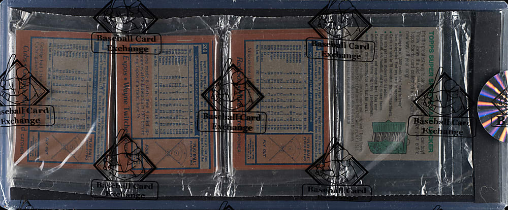 1978 Topps Unopened Rack Pack with Paul Molitor/Alan Trammell Rookie on Top - BBCE