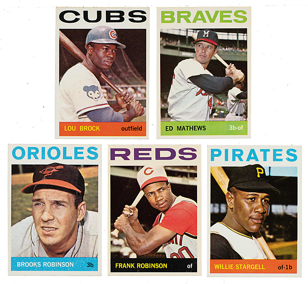 High-Grade 1964 Topps Near-Complete Set (517/587) Including 365 PSA-Graded Cards
