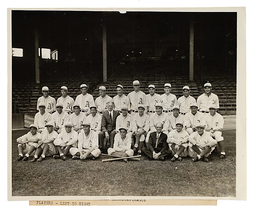 1931 American League Champion Philadelphia Athletics Original News Photograph PSA/DNA Type I