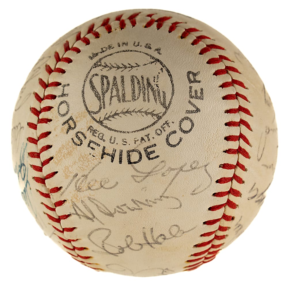 1961 New York Yankees World Champions Team-Signed Baseball with Roger Maris - JSA