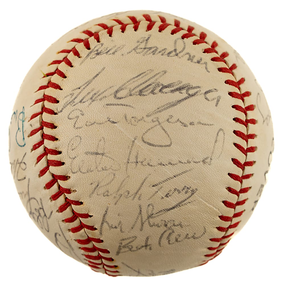 1961 New York Yankees World Champions Team-Signed Baseball with Roger Maris - JSA