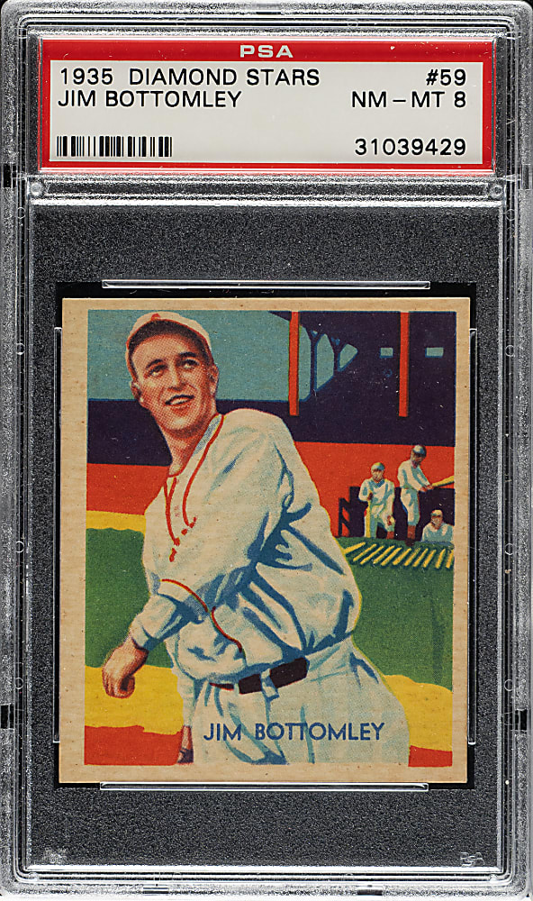 1934-1936 R327 Diamond Stars #59 Jim Bottomley PSA NM-MT 8