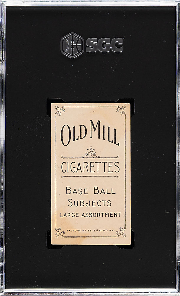 1909-1911 T206 White Border Ty Cobb Bat Off Shoulder SGC EX+ 5.5 - Old Mill Back -  1 of 1 - Highest Graded!