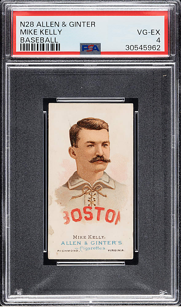 1888 N28 Allen & Ginter Mike "King" Kelly PSA VG-EX 4