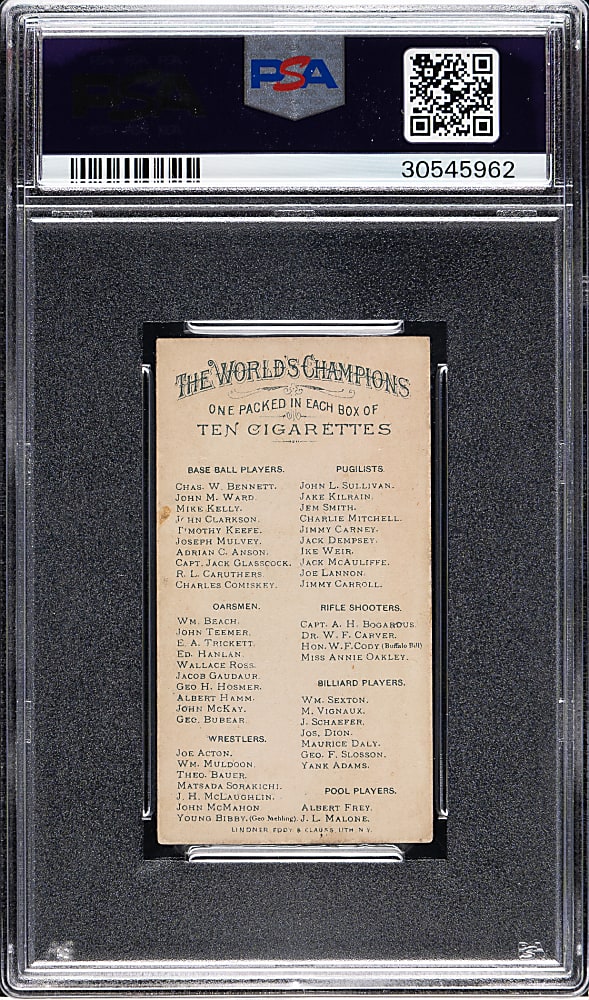 1888 N28 Allen & Ginter Mike "King" Kelly PSA VG-EX 4