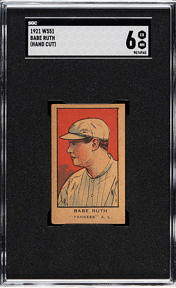 1921 W551 Babe Ruth SGC EX/NM 6 - Condition Rarity!