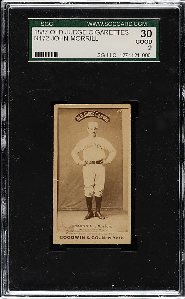 1887 N172 Old Judge John Morrill SGC GOOD 30