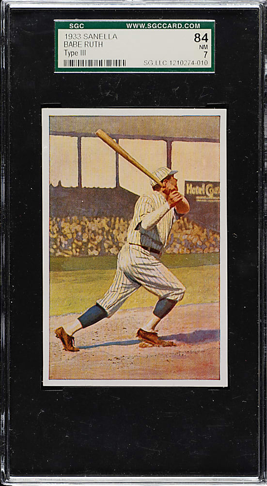 1932 Sanella Margarine Babe Ruth (Type 3) SGC NM 84