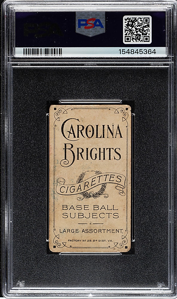 1909-1911 T206 White Border "Iron Man" McGinnity PSA POOR 1 - Carolina Brights Back
