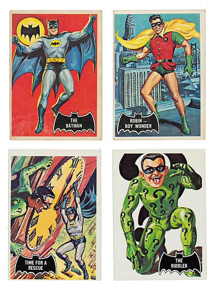 1966 Topps "Batman" Black Bat Complete Set (55)
