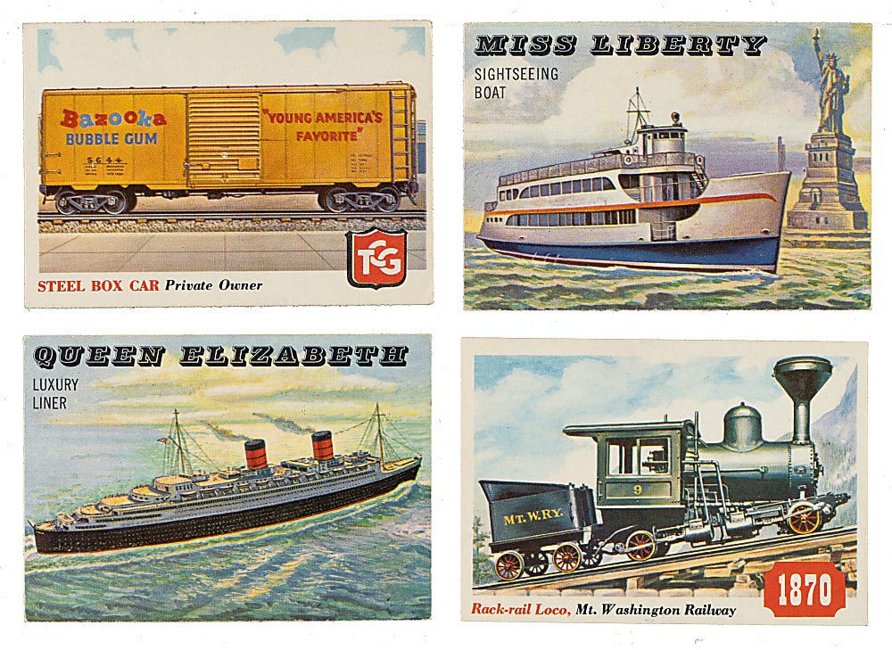 1955 Topps "Rails and Sails" Complete Set (200)