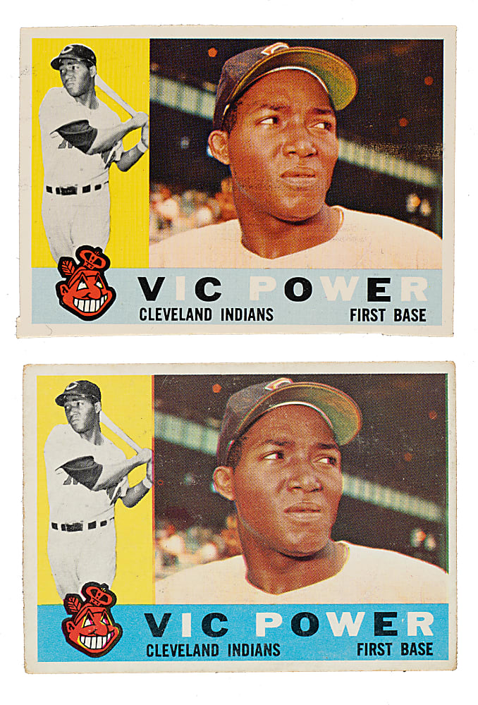 1960 Topps #75 Vic Power Unissued Color Variation
