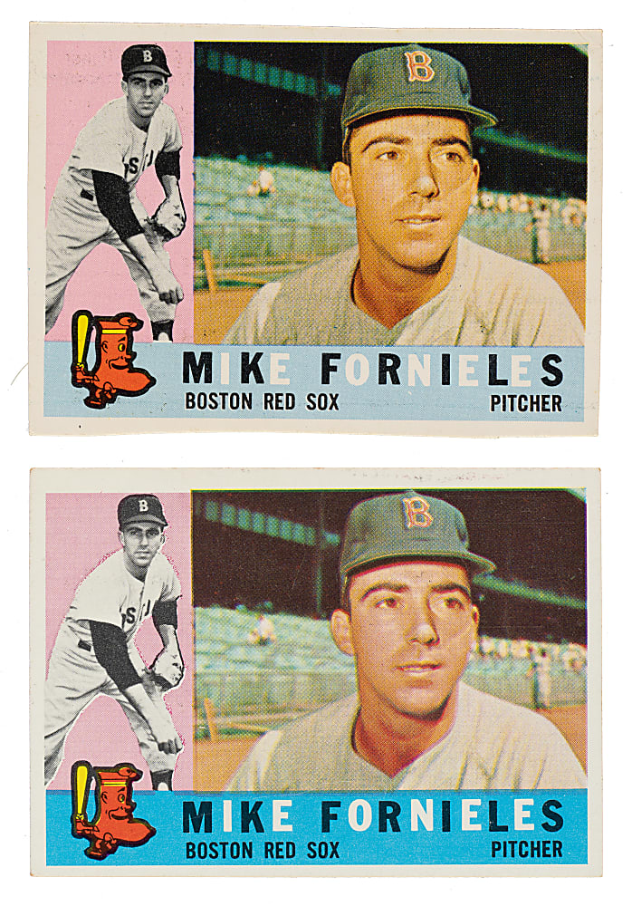 1960 Topps #54 Mike Fornieles Unissued Color Variation
