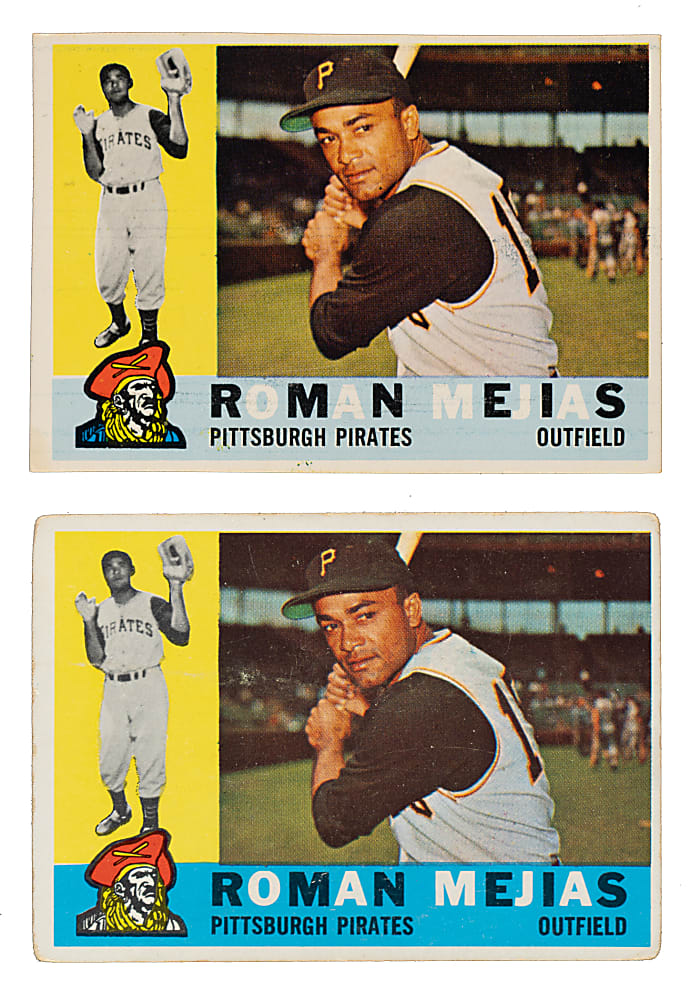 1960 Topps #2 Roman Mejias Unissued Color Variation
