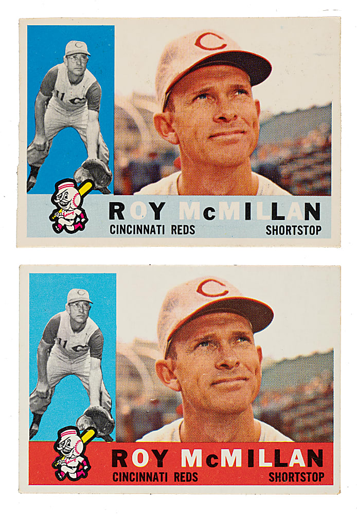 1960 Topps #45 Roy McMillan Unissued Color Variation