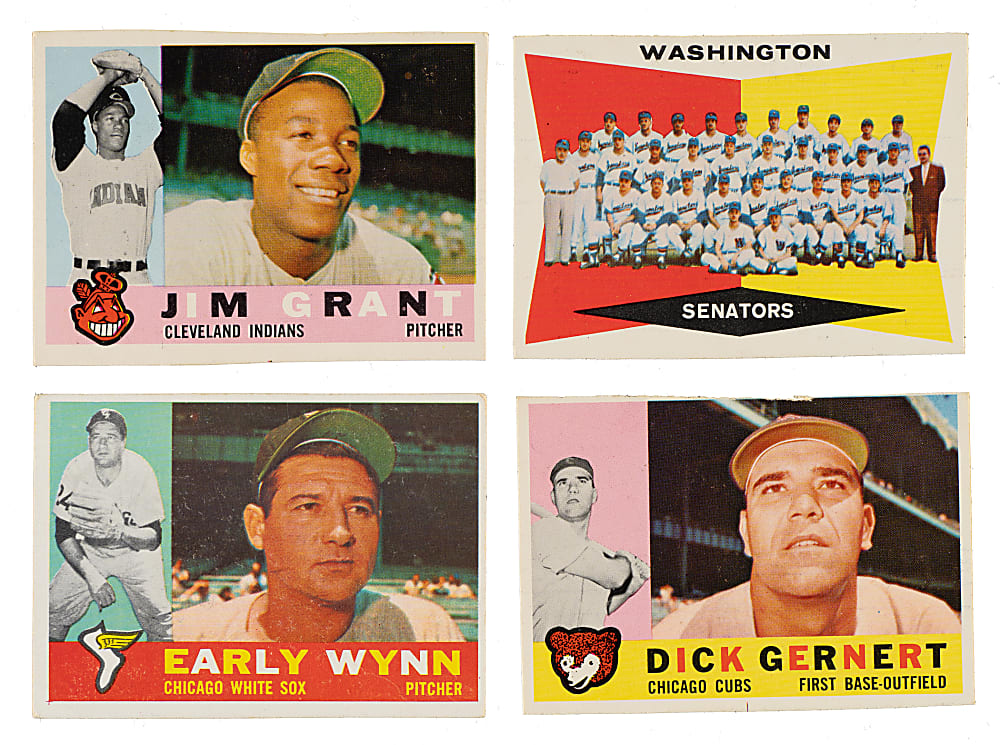 1960 Topps Collection (38) - Originated From Extremely Rare Variation Sheet