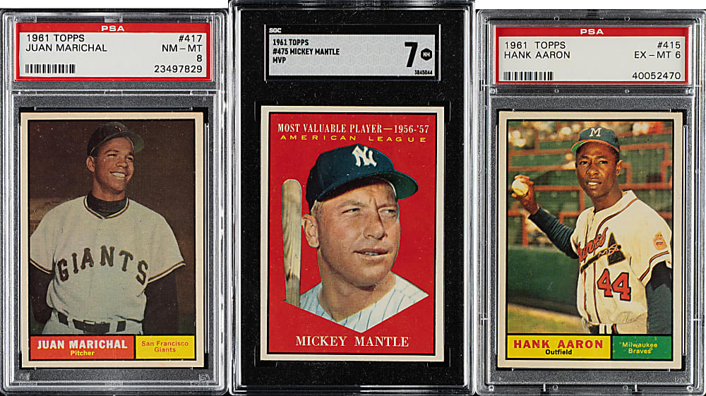 High-Grade 1961 Topps Complete Set (587) Including 399 PSA- and SGC-Graded Cards