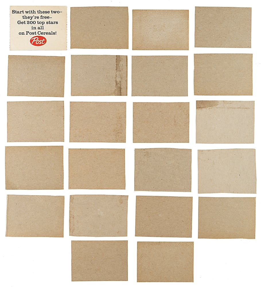 1962 Post Cereal Complete Set (200) Plus Four Variations