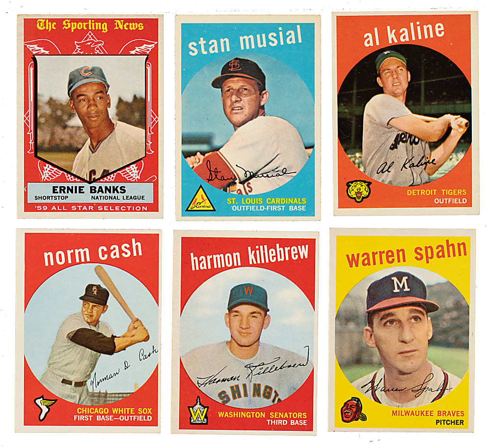 1959 Topps Complete Set (572) Including 330 PSA-, SGC-, and BVG-Graded Cards