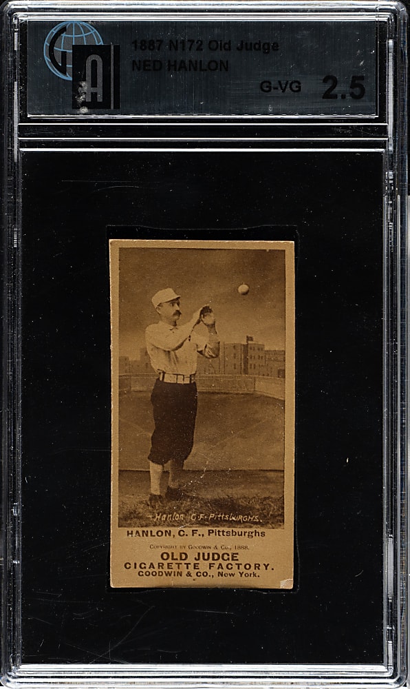 1889 N172 Old Judge Ned Hanlon GAI G-VG 2.5