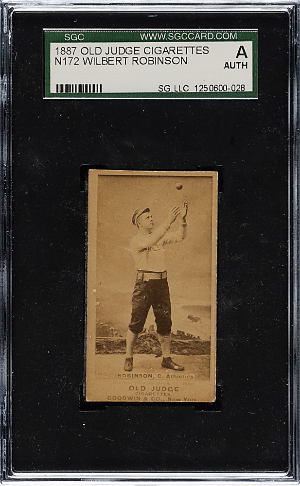 1888 N172 Old Judge Wilbert Robinson SGC Authentic