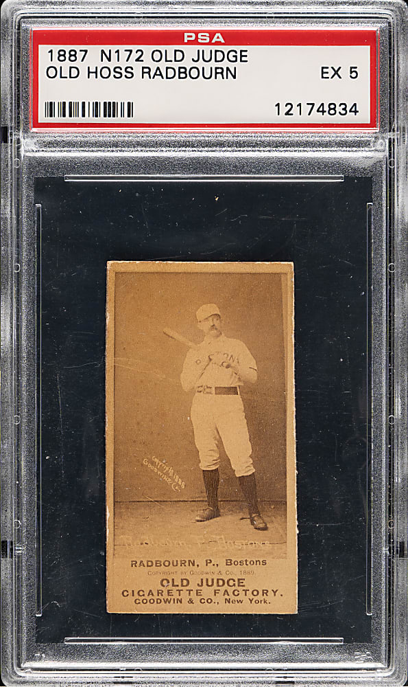 1889 N172 Old Judge Charles "Old Hoss" Radbourn PSA EX 5