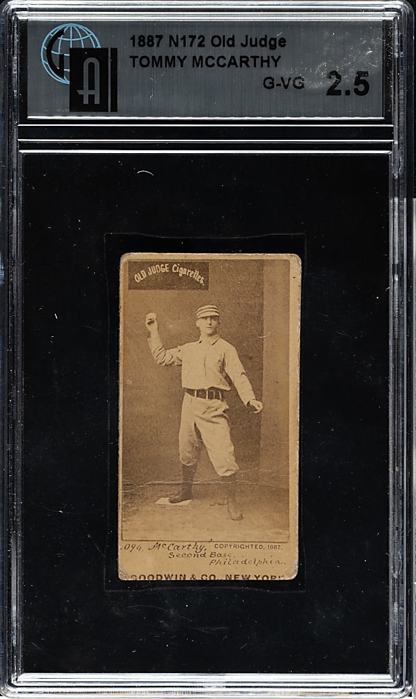 1887 N172 Old Judge Tommy McCarthy GAI G-VG 2.5