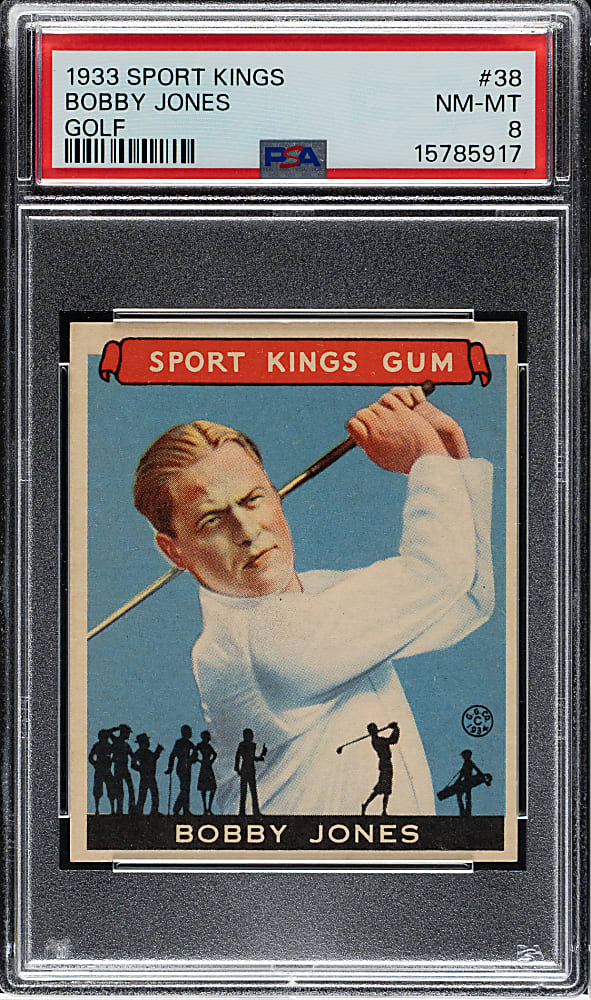 1933 R338 Sport Kings #38 Bobby Jones PSA NM-MT 8