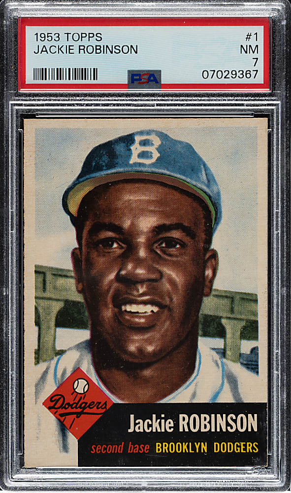 1953 Topps #1 Jackie Robinson PSA NM 7