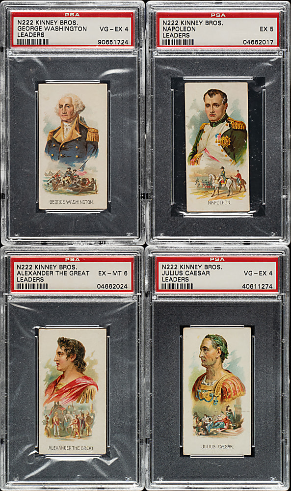 1889 N222 Kinney Bros. "Leaders" Complete Set (25): #7 PSA Set Registry (5.48 GPA)