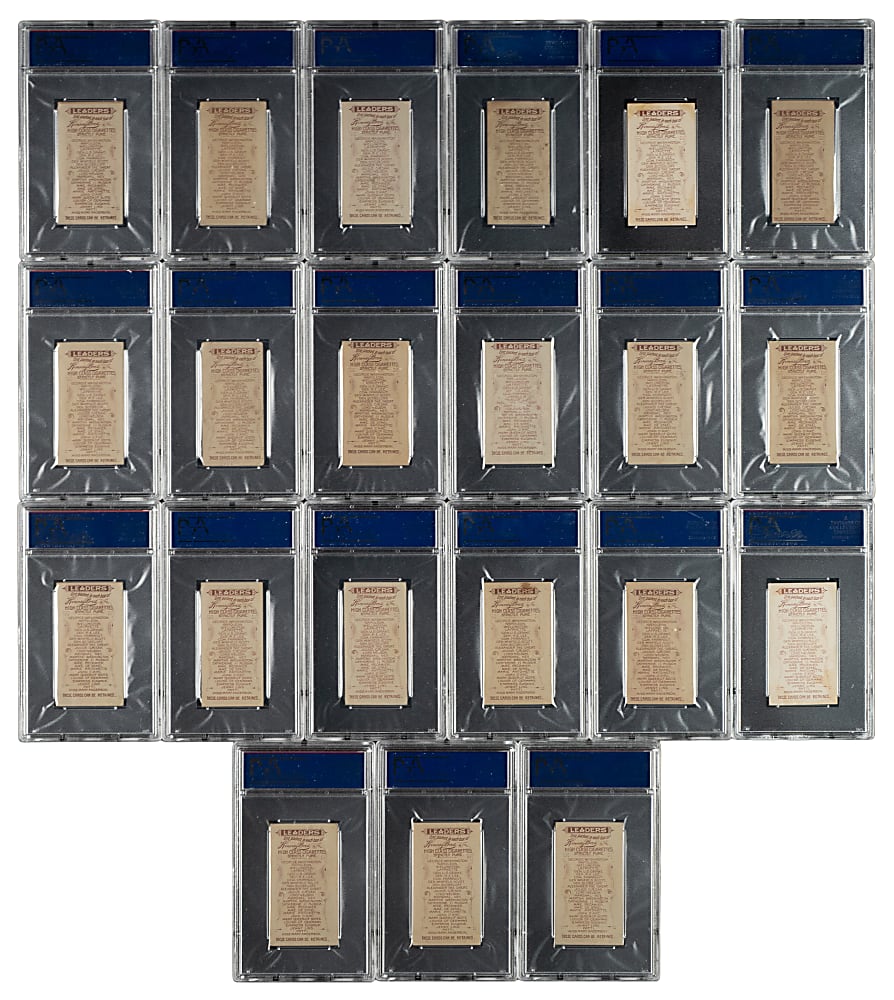 1889 N222 Kinney Bros. "Leaders" Complete Set (25): #7 PSA Set Registry (5.48 GPA)