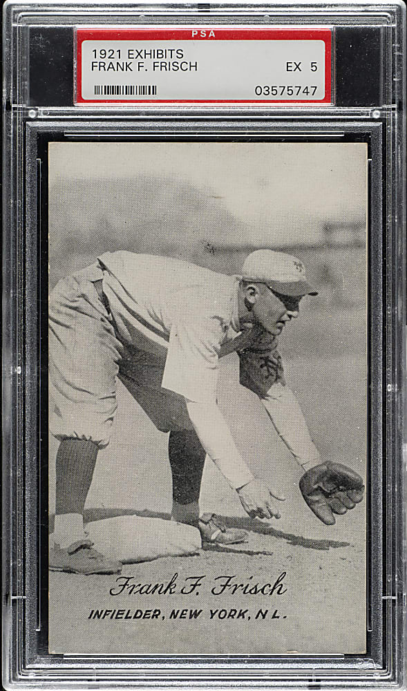 1921 Exhibits Frank Frisch Rookie PSA EX 5