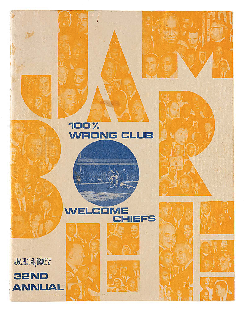 1967 "100% Wrong Club" Sports Awards Multi-Signed Program with Roberto Clemente, Muhammad Ali, and Fran Tarkenton - PSA/DNA